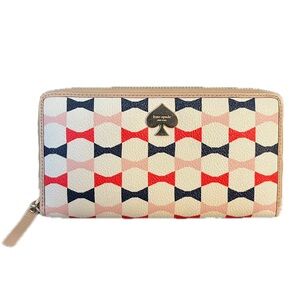 Kate Spade Bow Patterned Wallet with Storybook Lining